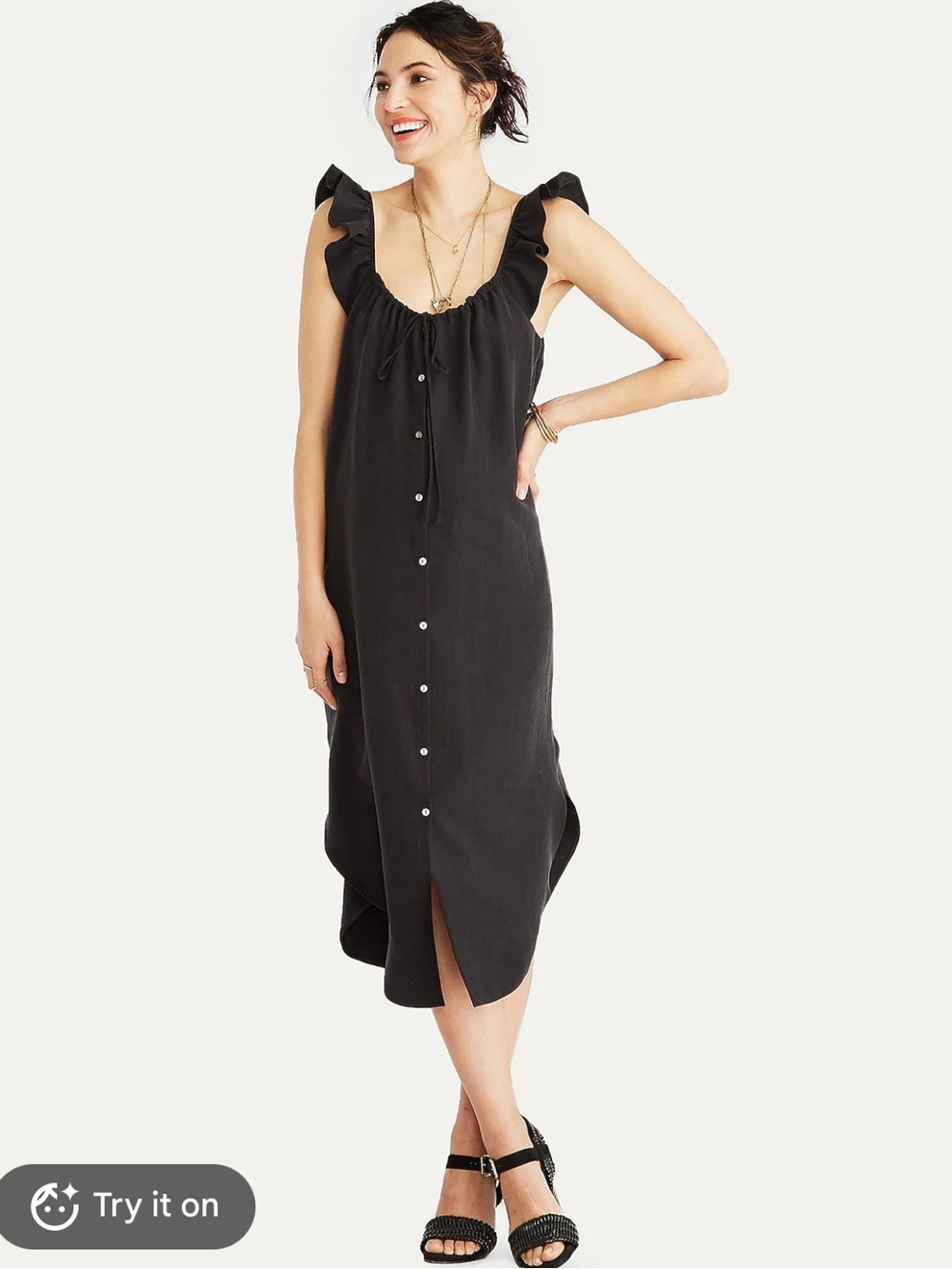 HATCH® Jenna Dress- Linen Blend